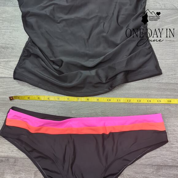 CharmLeaks Strapless Tankini Swimsuit Size XL - Picture 2 of 4